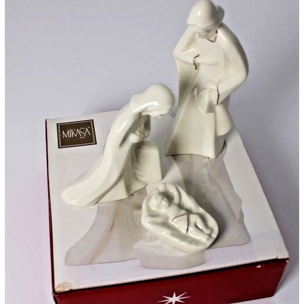 Vintage Mikasa Holy Night Nativity Set Mary, Joseph, Baby Jesus KT421-395